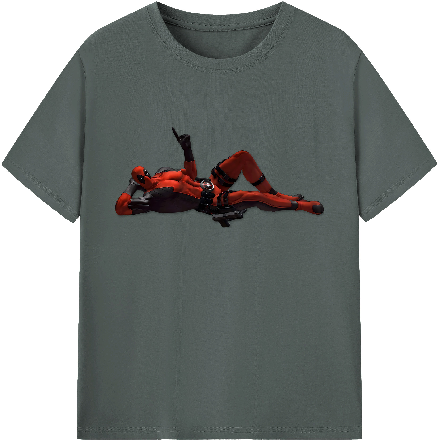 （画像用） Deadpool デッドプール 綿100％ メンズ半袖Tシャツ｜肌触りやわらか＆通気性